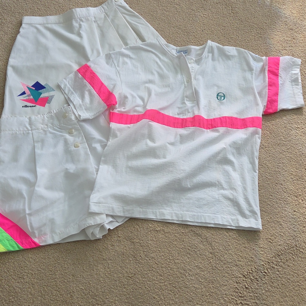 Vintage tennis 1 skirt,  1 skort,  1 top.  All designer names.